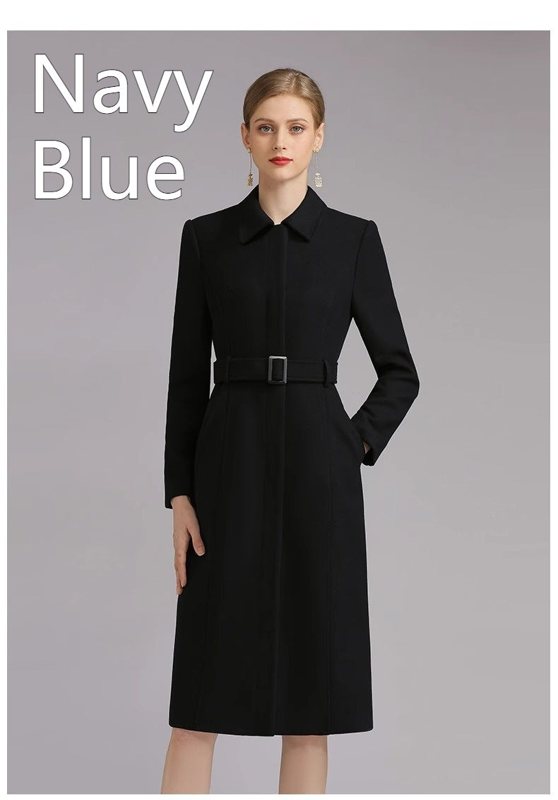 Wool Mid-length Hotel Front Stage Work Wear Clothes Coat