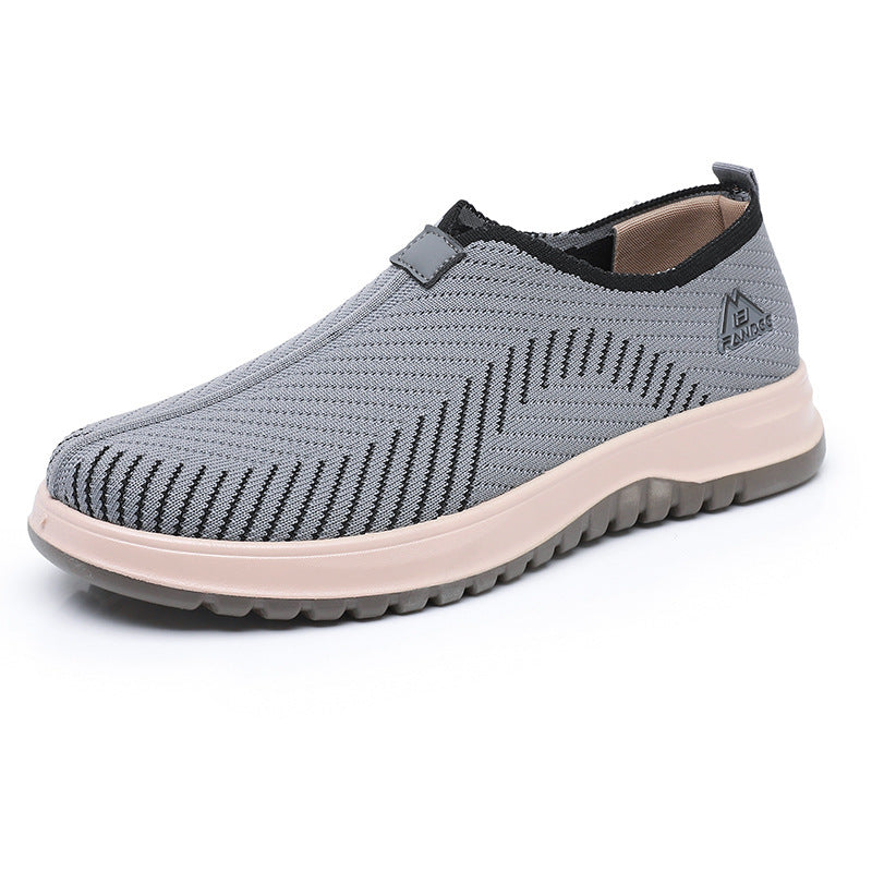 Breathable Soft Bottom Lightweight And Wear-resistant Leisure Sports All-match Slip-on Men's Thin Shoes