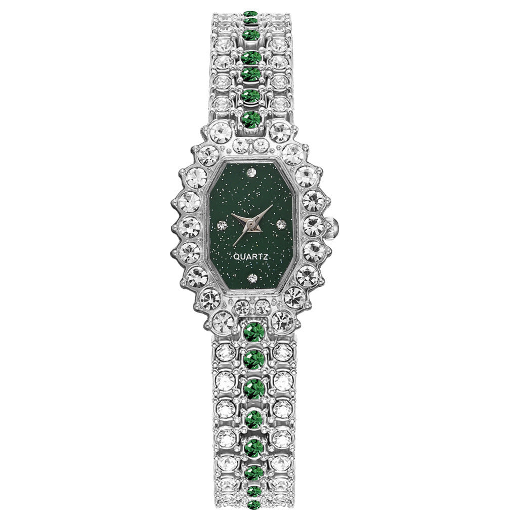 New Ladies Watch Diamond Starry Emerald Fashion Dujana147