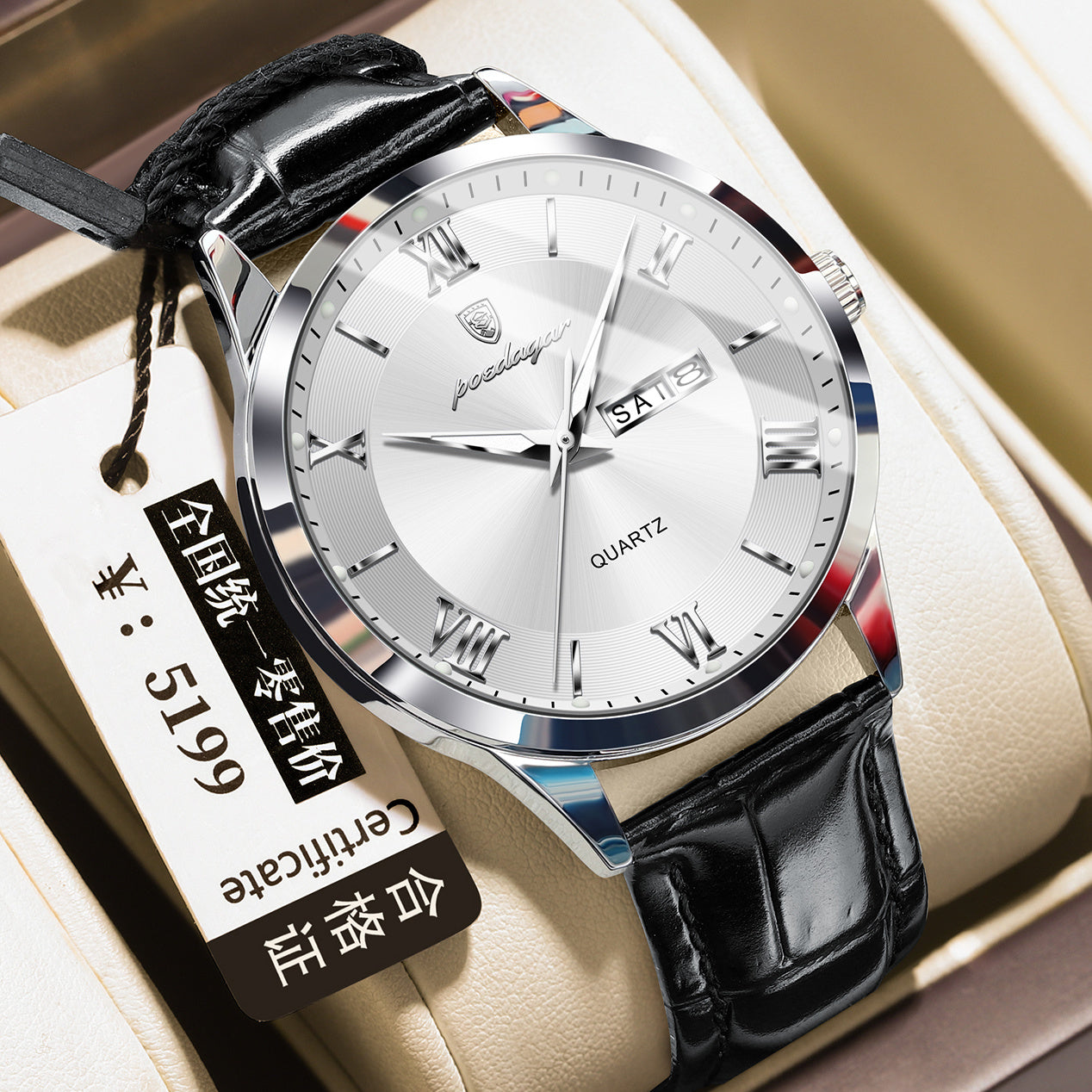 Men's Casual Luminous Double Calendar Waterproof Watch Dujana147