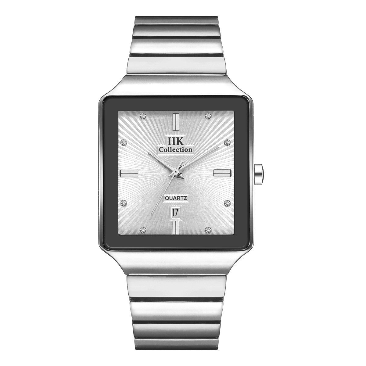 Square Waterproof Couple Watch Calendar Dujana147