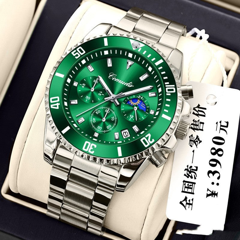 Three-eye Men's Luminous Waterproof Watch Dujana147