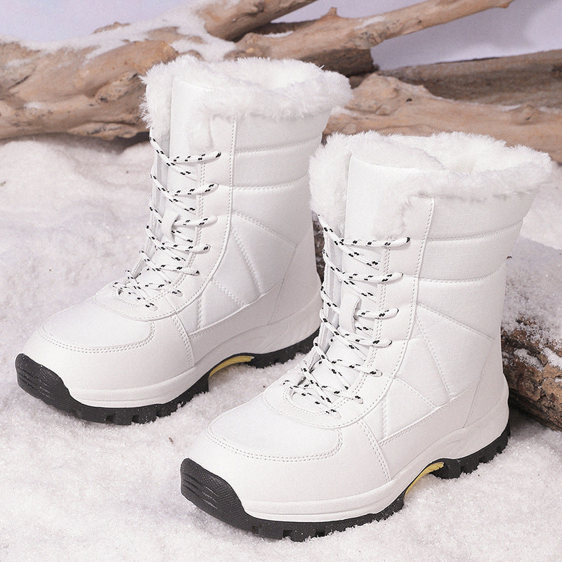 Cotton-padded Shoes Waterproof Non-slip Outdoor Mid-calf Cold-proof Snow Boots