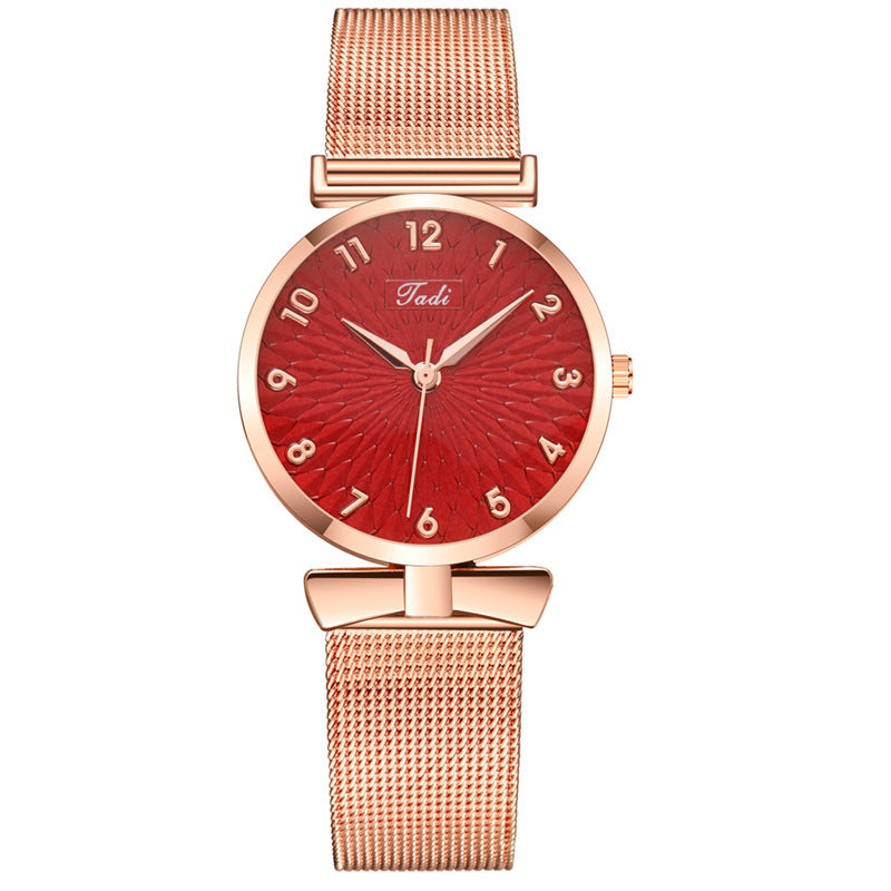 Personality Bowknot Fashion Digital Sunflower Watch Women Dujana147