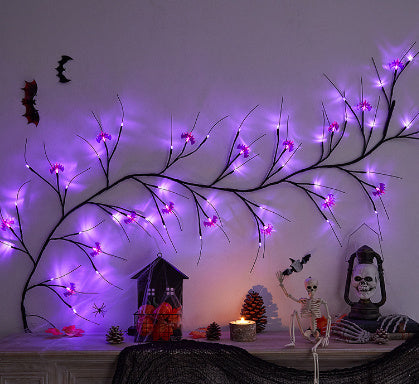 Halloween Decoration Rattan Lamp LED Artificial Tree Lights Dujana147