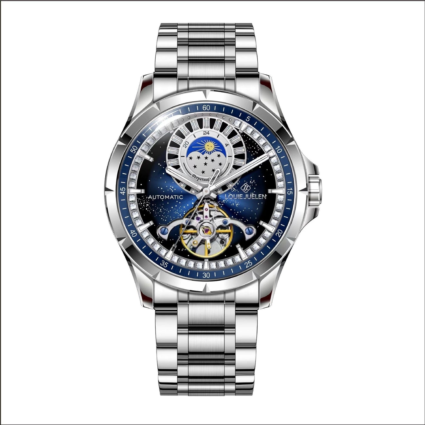 Waterproof Business Leisure Automatic Mechanical Watch Dujana147