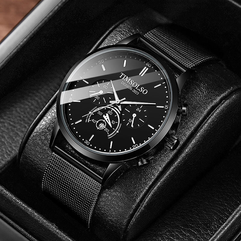 All-matching Simple And High-end Elegant Cool Ultra-thin Calendar Quartz Watch Dujana147