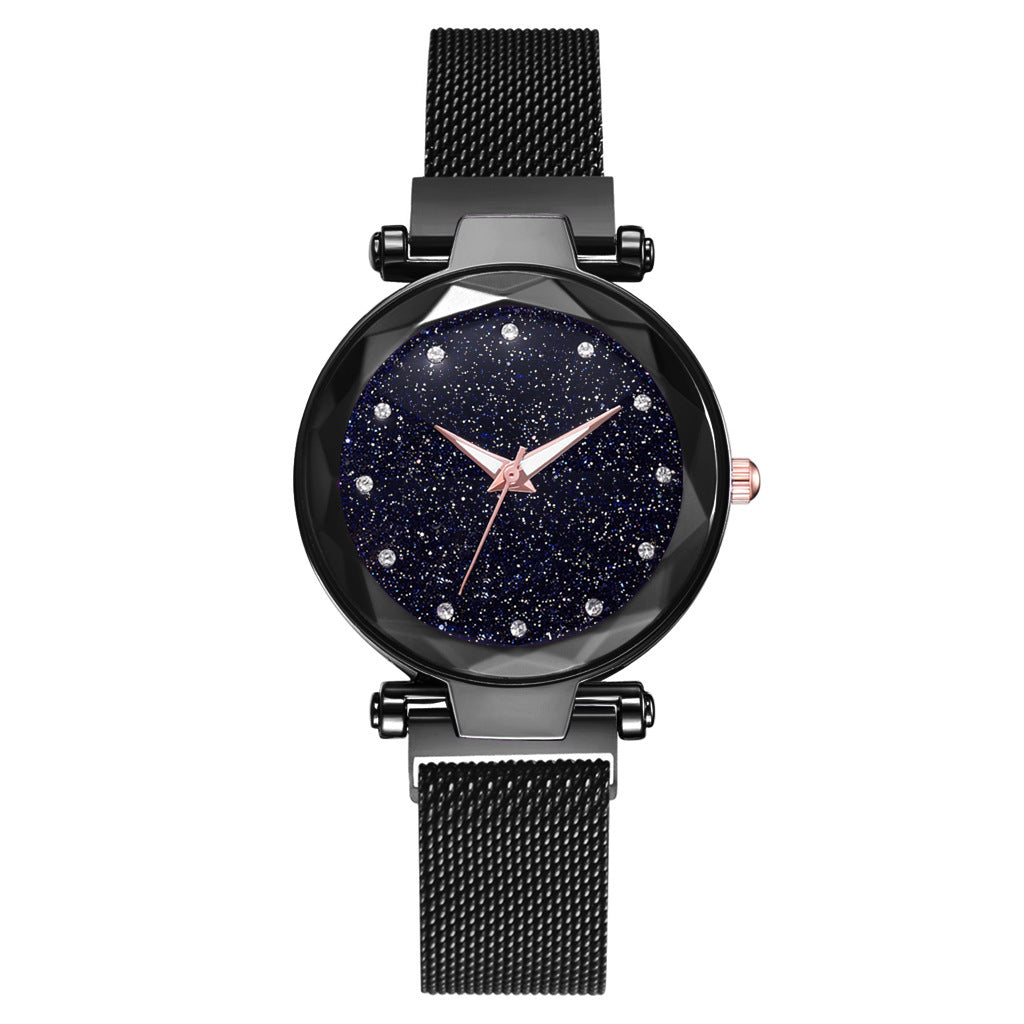 Luxury Women Watches Bracelet Set Fashion Elegant Magnet Buckle Ladies Starry Sky Watch Set Relogio Dujana147