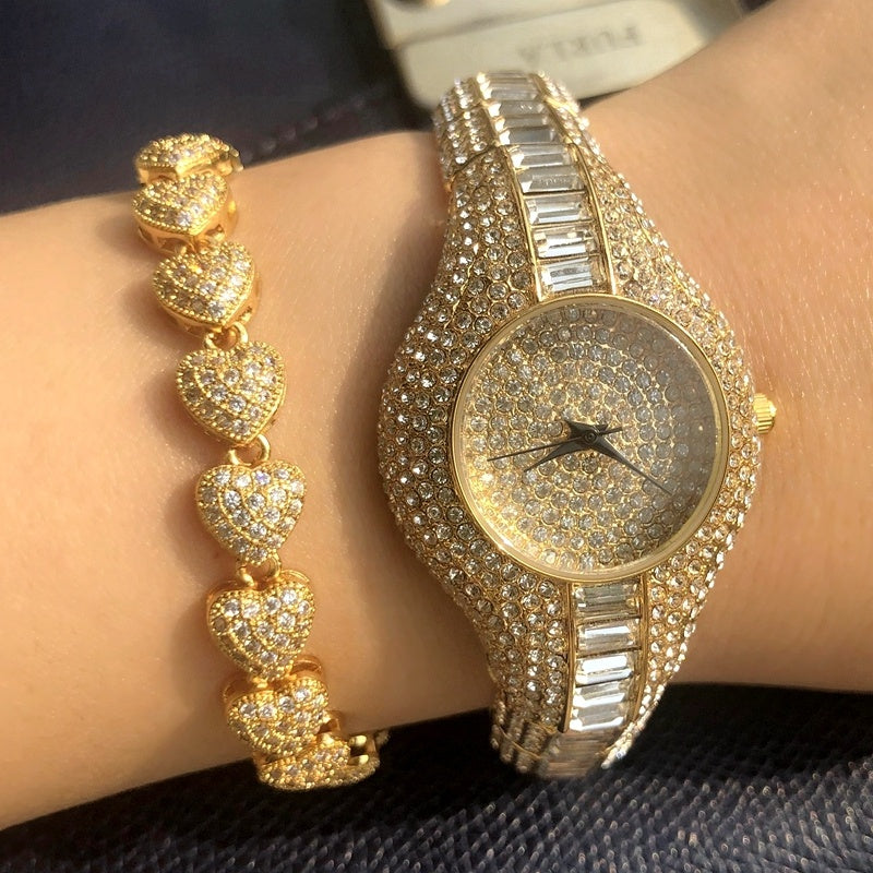 High-end watches with diamonds and colorful stones Dujana147