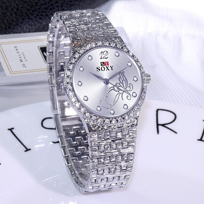 Flower Butterfly Exquisite  Casual Ladies Watch Female Clock Dujana147