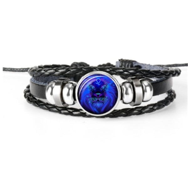 Zodiac Constellation Bracelet Braided Design Bracelet For Men Women Kids Dujana147