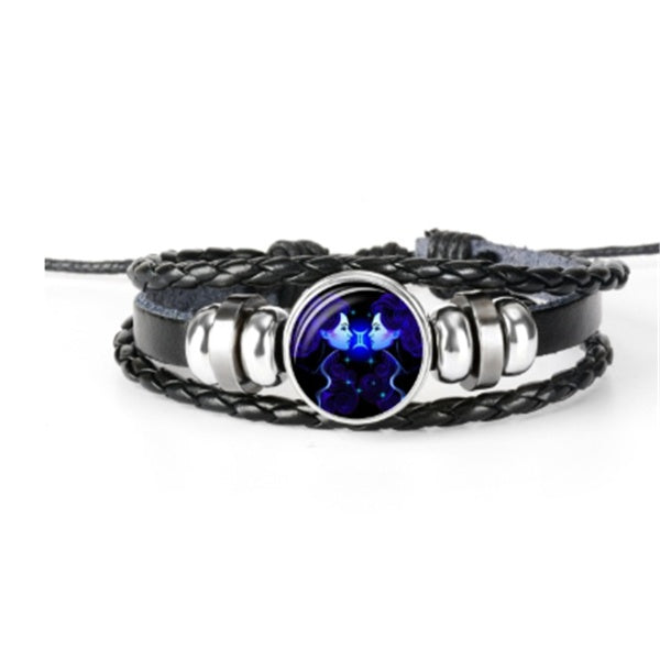 Zodiac Constellation Bracelet Braided Design Bracelet For Men Women Kids Dujana147
