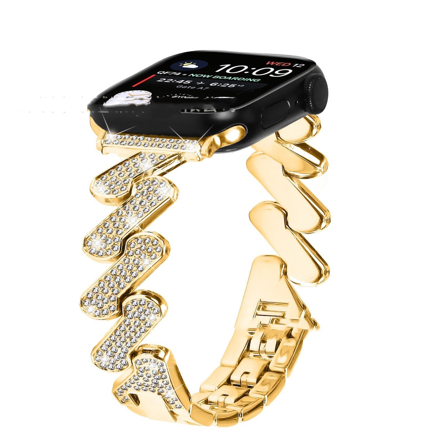 7-word Diamond-embedded Smart Watch Band Dujana147