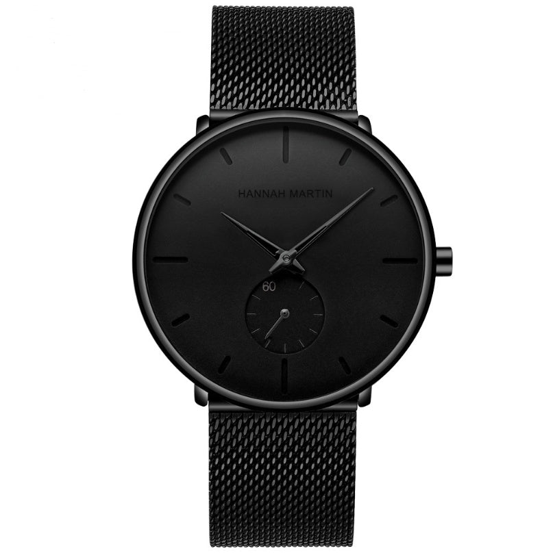 Men's Amazon hot sale authorized cross-country waterproof watch Stainless steel steel mesh with small dial quartz watch Dujana147