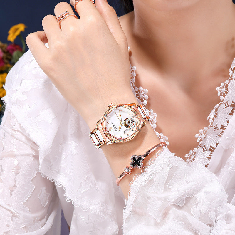 New Designer Mechanical Watches Women Luxury Top Brand Ceramic Dujana147