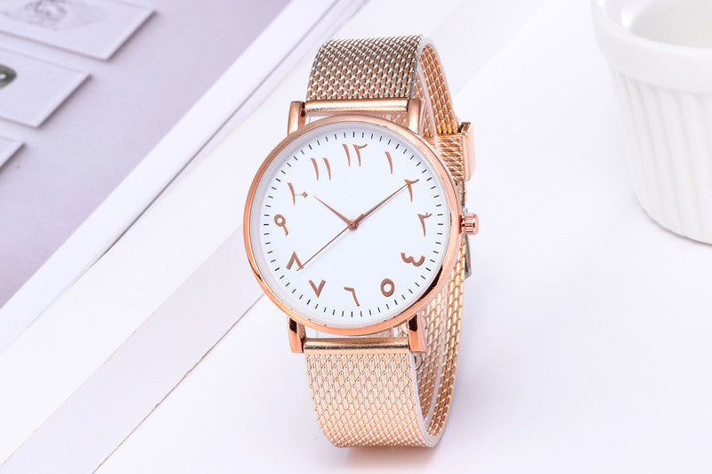 Fashion Creative Quartz Watches Couple Watches Digital Mesh Band Watches Dujana147
