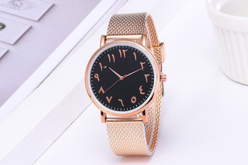 Fashion Creative Quartz Watches Couple Watches Digital Mesh Band Watches Dujana147