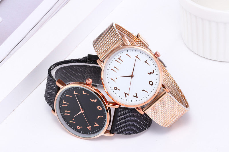 Fashion Creative Quartz Watches Couple Watches Digital Mesh Band Watches Dujana147