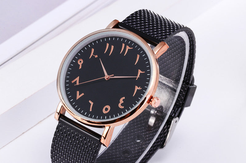 Fashion Creative Quartz Watches Couple Watches Digital Mesh Band Watches Dujana147