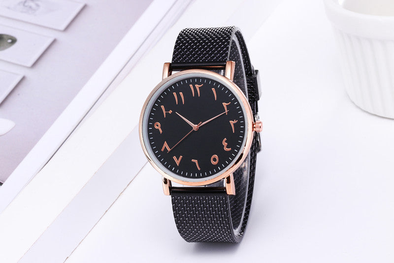 Fashion Creative Quartz Watches Couple Watches Digital Mesh Band Watches Dujana147