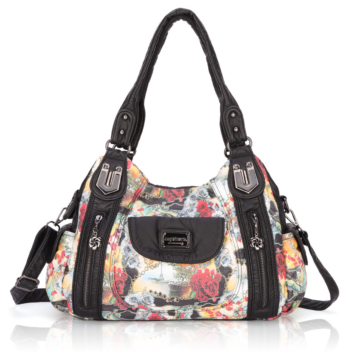 Women's Bags Printing Ladies Handbags Soft Leather Shoulder Messenger Bag Dujana147