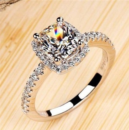 Rings For Women Bridal Wedding Anelli Trendy Jewelry Engagement Ring White Gold Color Anillos Dujana147
