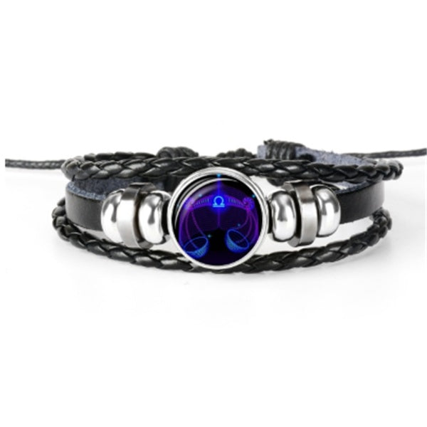 Zodiac Constellation Bracelet Braided Design Bracelet For Men Women Kids Dujana147