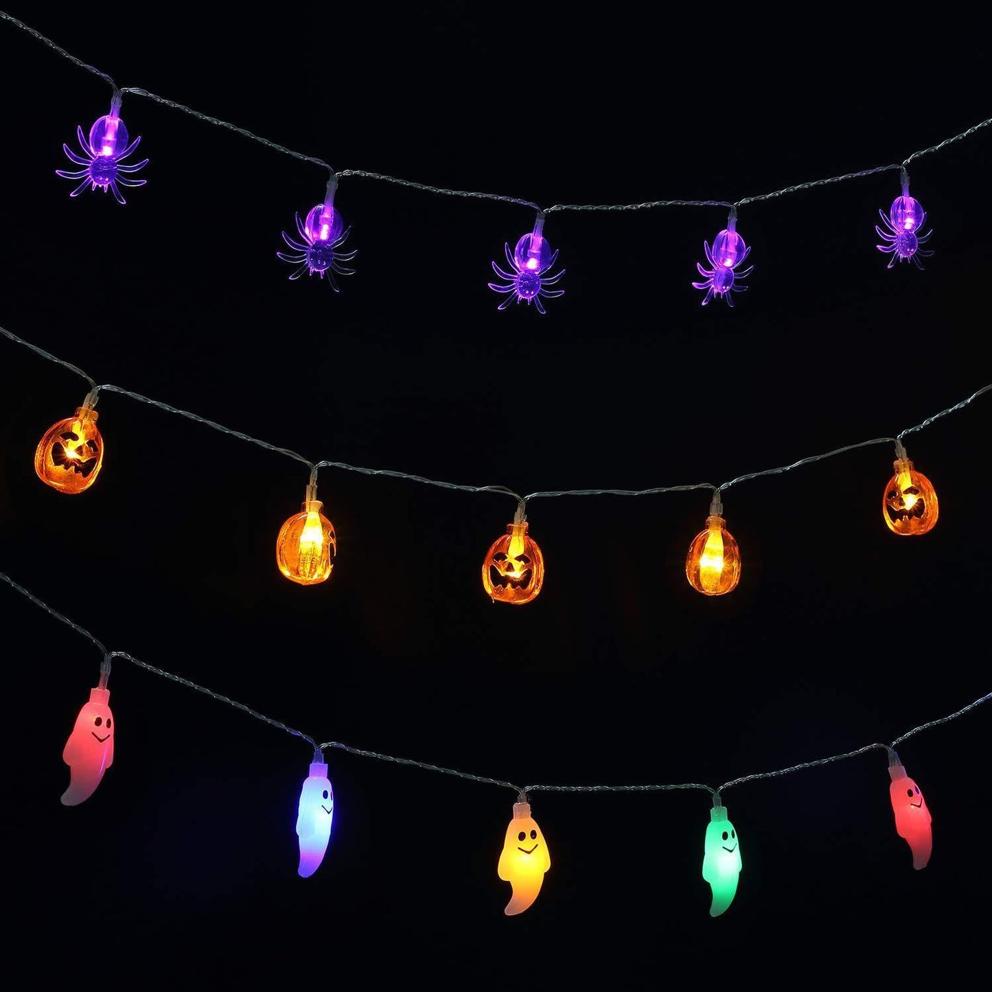 Halloween spider LED light string Dujana147