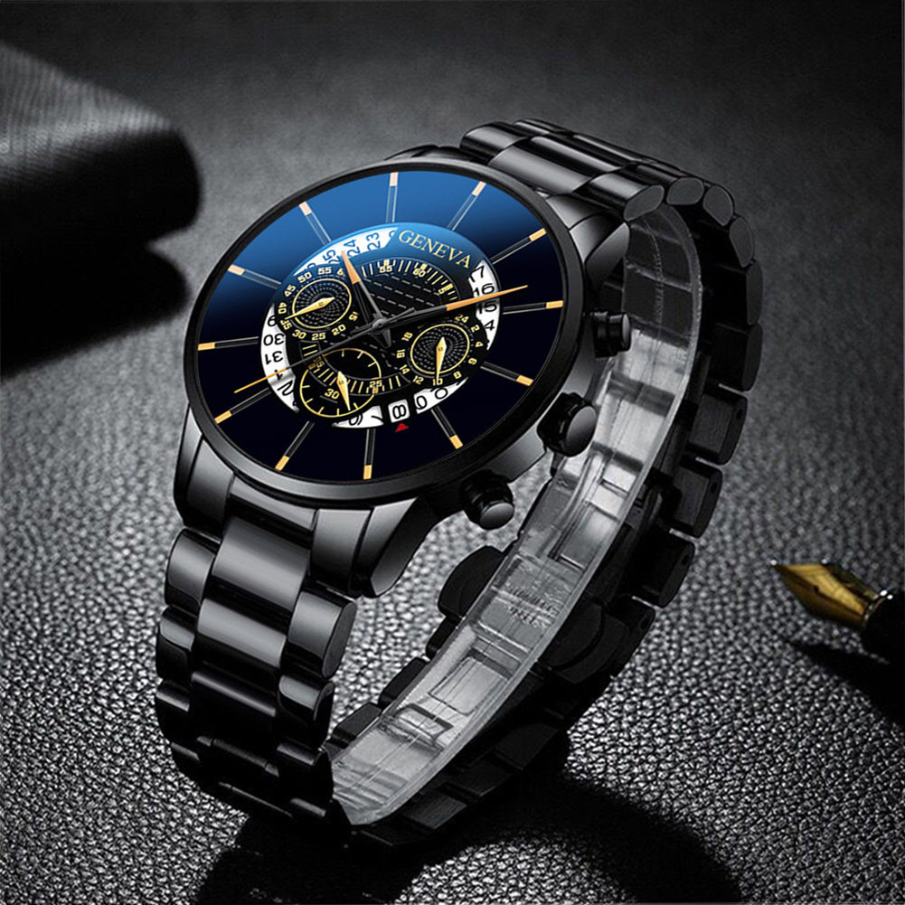 Stainless steel calendar casual quartz watch Dujana147