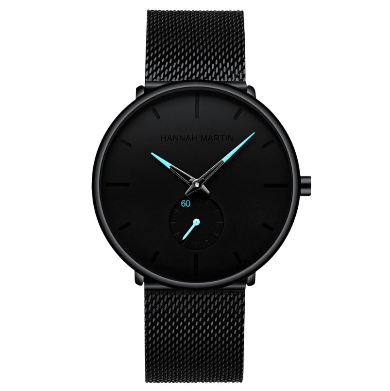 Men's Amazon hot sale authorized cross-country waterproof watch Stainless steel steel mesh with small dial quartz watch Dujana147