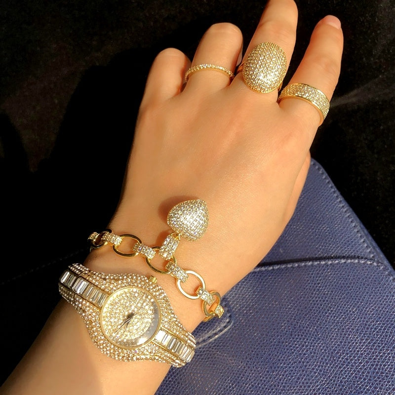 High-end watches with diamonds and colorful stones Dujana147