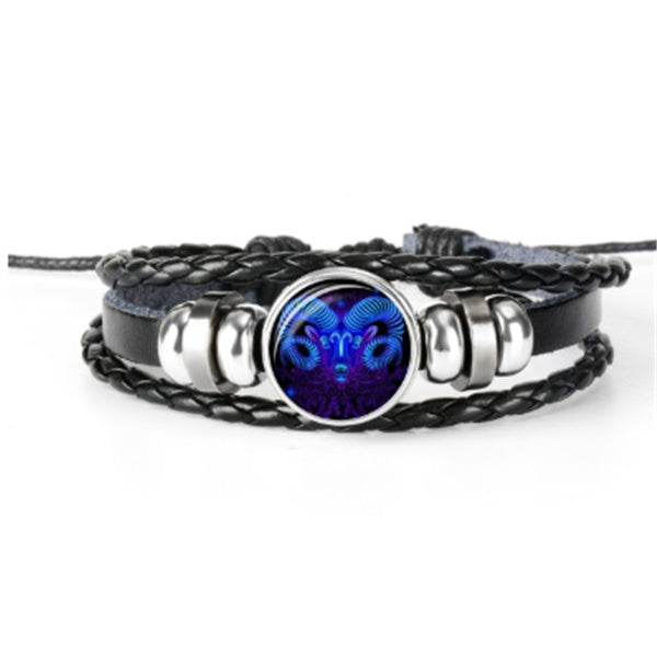 Zodiac Constellation Bracelet Braided Design Bracelet For Men Women Kids Dujana147