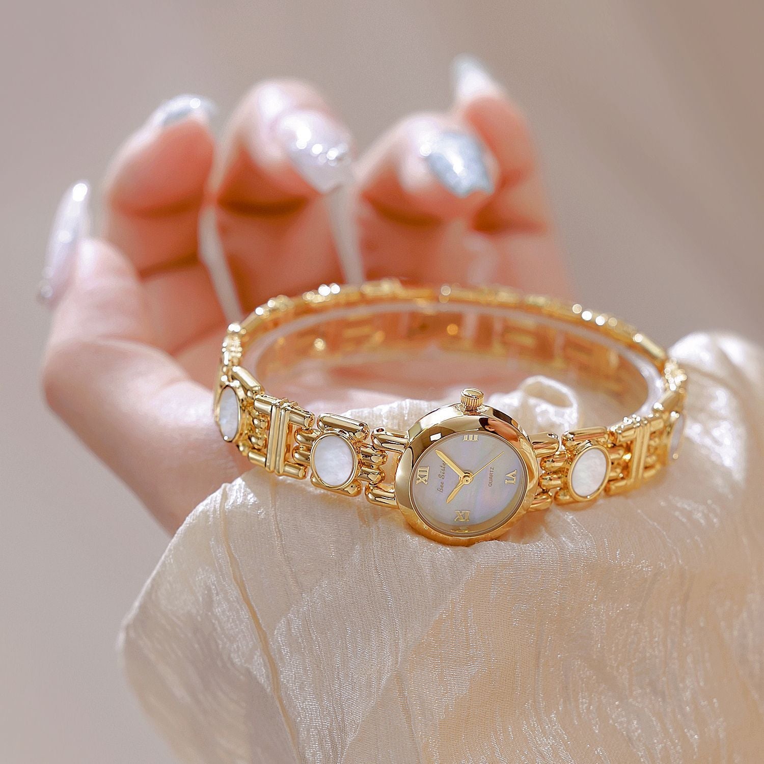 Aurora Natural Black Gold Abalone Color Shell High Class Elegant Watch Dujana147