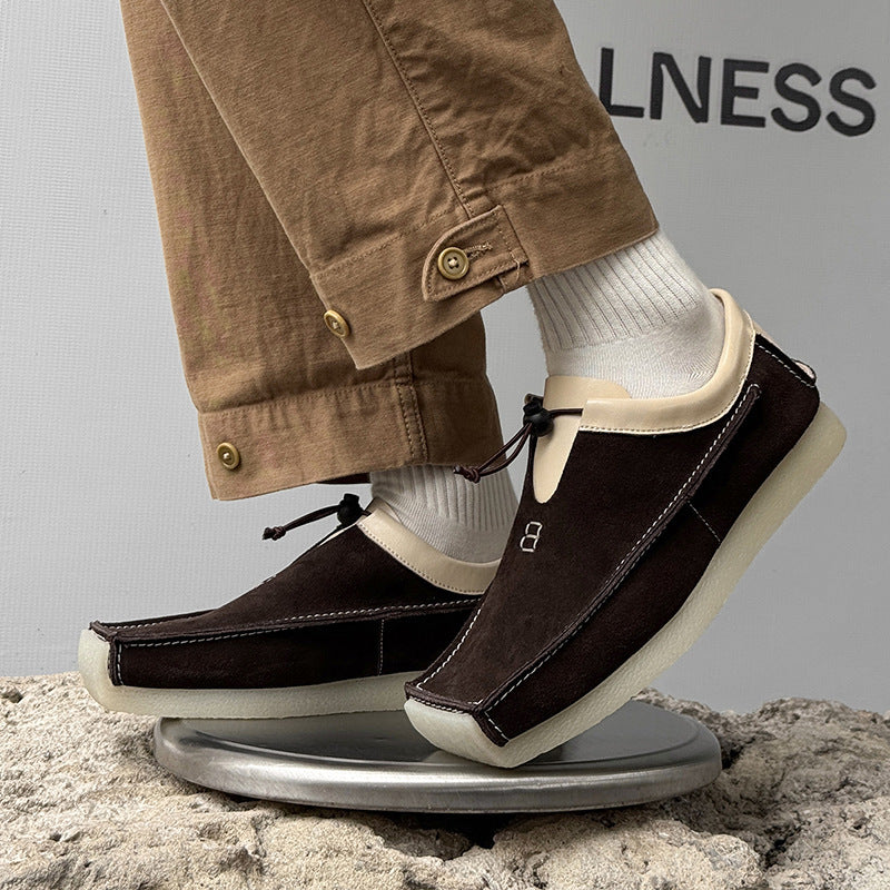 Casual Plus Size High-top Loafers Comfortable To Wear Outside Soft Bottom Lace Up Pumps Dujana147