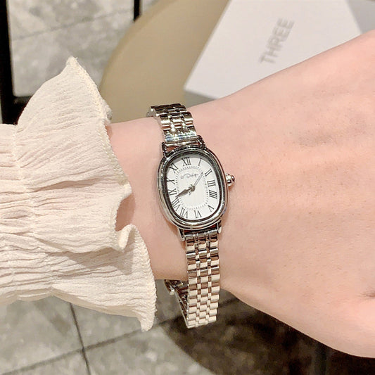 Niche Roman Scale Steel Watch Female Dujana147