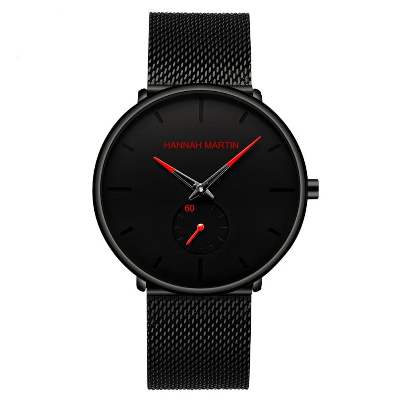 Men's Amazon hot sale authorized cross-country waterproof watch Stainless steel steel mesh with small dial quartz watch Dujana147