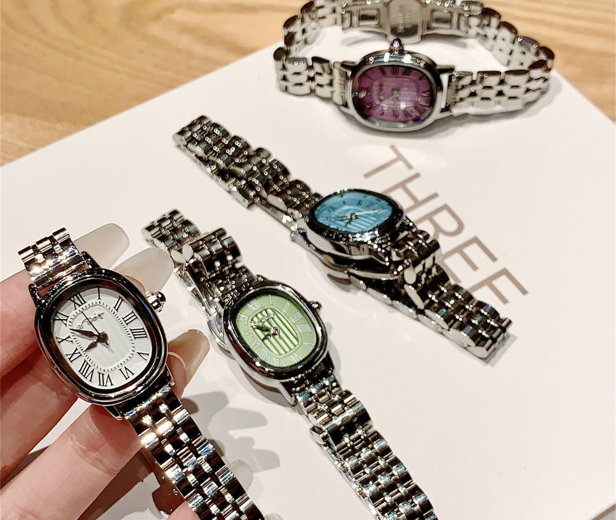 Niche Roman Scale Steel Watch Female Dujana147