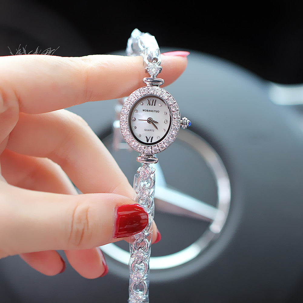 Women's Watch Pointer Diamond-embedded Color Shell Surface Dujana147