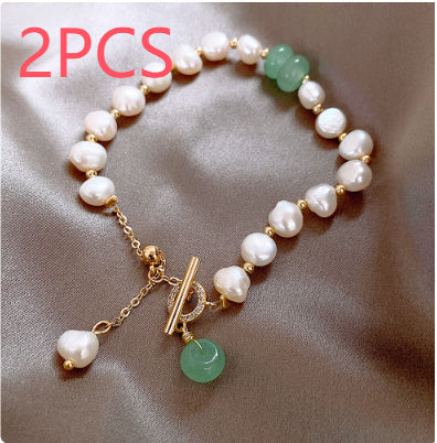 Women Irregular Freshwater Pearl Adjustable Bracelet Dujana147