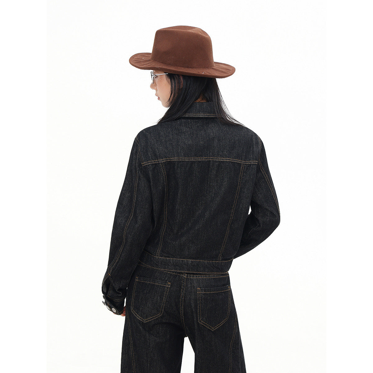 Retro Black Denim Clothes Jacket