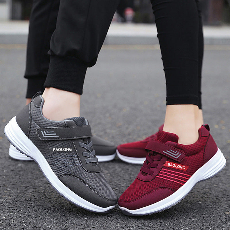 Middle-aged And Elderly Non-slip Soft Bottom Casual Mesh Breathable Shoes For The Old Dujana147