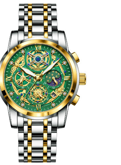 High-grade Waterproof Hollow Out Luxury Large Dial Dujana147