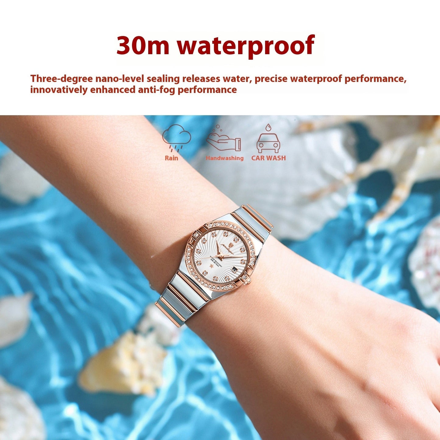 Women's Waterproof Luminous Ultra-thin Watch Dujana147