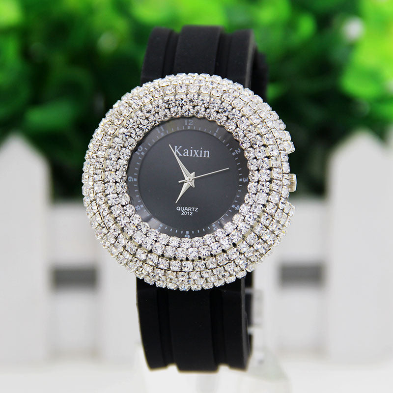 Trendy Gypsophila Big Dial Full Diamond Watch Dujana147