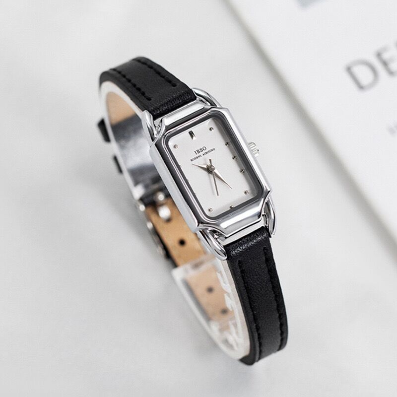 Women's Retro Square Simple Belt Watch Dujana147