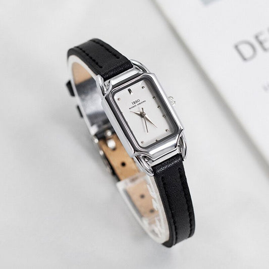 Women's Retro Square Simple Belt Watch Dujana147