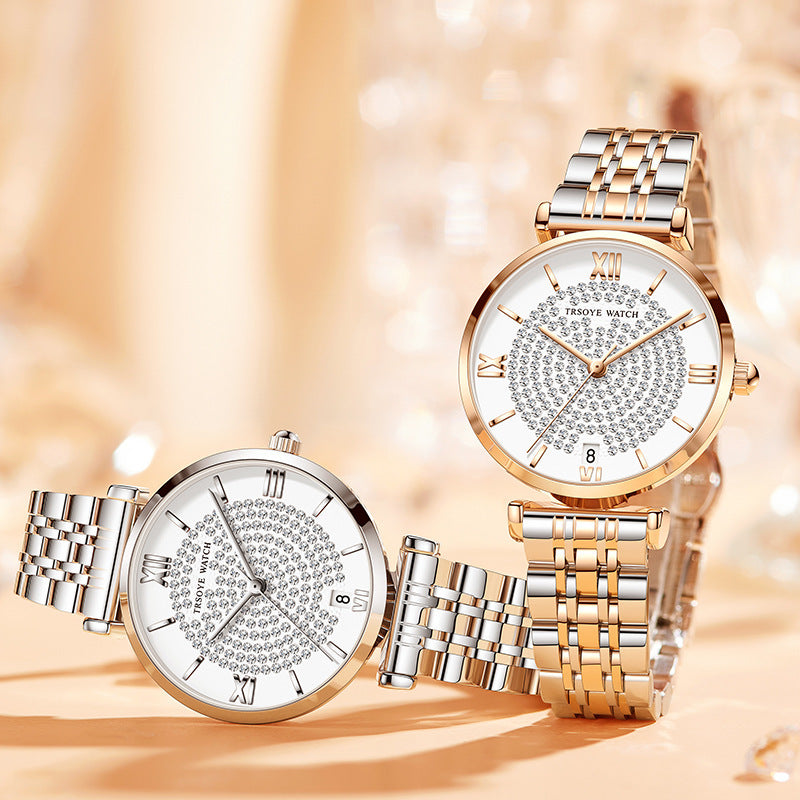 Starry Women's Diamond Waterproof Quartz Watch Dujana147
