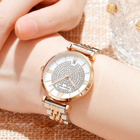 Starry Women's Diamond Waterproof Quartz Watch Dujana147