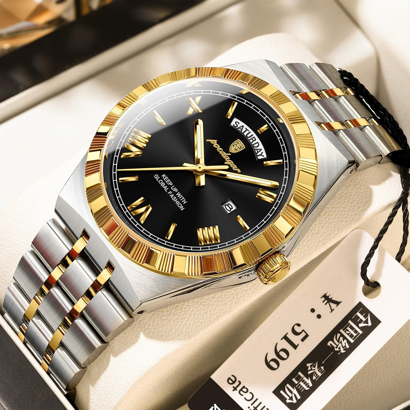 Trendy Men's Night Light Waterproof Watch Dujana147