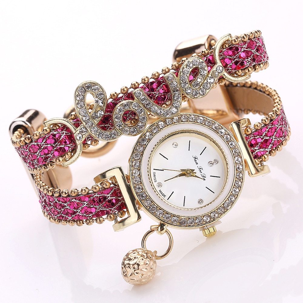 FanTeeDa Brand Women Bracelet Watches Ladies Watch Rhinestones Clock Womens Fashion Dress Wristwatch Relogio Feminino Gift Dujana147